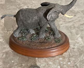 1978 Norman Neil Deaton Elephant Smithsonian 4.5x4x7in