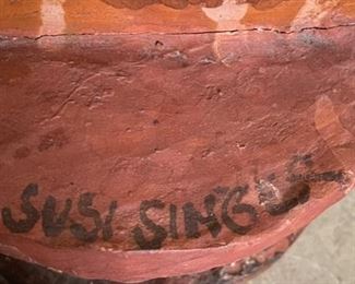 *Original* 2pc Susi Singer Ceramics Girl & Boy Pair Terracotta 20.5x8x8in HxWxD