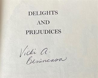 *Signed* James Beard Delights & Prejudices 1st Edition Book Paperback 9.25x5.35