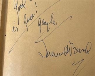 *Signed* James Beard Beard’s Menus For Entertaining 1st Edition Book 9.25x6.5in