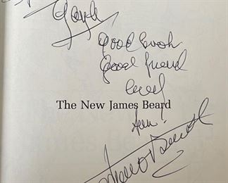 *Signed* James Beard The New James Beard 1st Edition Book 9.5x6.75in