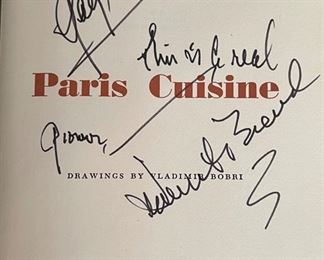 *Signed* James Beard Paris Cuisine 3rd Edition Book 8.75x6in