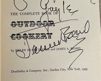 *Signed* James Beard The Complete Book of Outdoor Cookery 1st Edition Book 8.5x5.75in
