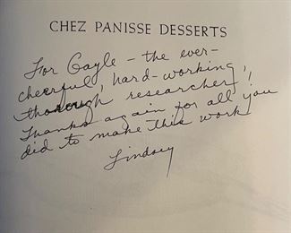 *Signed* Chez Panisse Desserts Lindsey Remolif Shere 1st Edition Book 9.5x7.75in