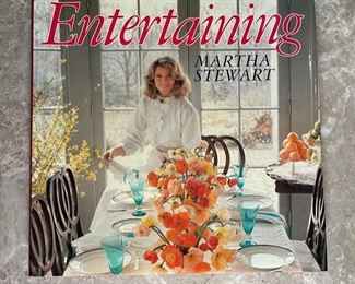 *Singed* Martha Stewart Entertaining 1st Edition Book 10.25x10.25in