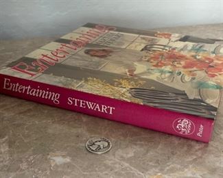 *Singed* Martha Stewart Entertaining 1st Edition Book 10.25x10.25in
