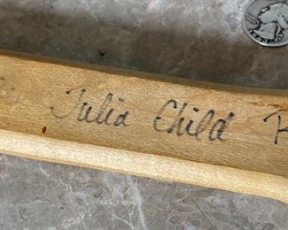*Signed* Julia Child Paul Child Rosemary Manell Pizza Peel 24x14in
