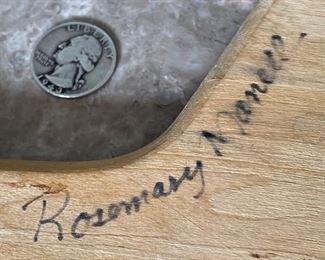 *Signed* Julia Child Paul Child Rosemary Manell Pizza Peel 24x14in