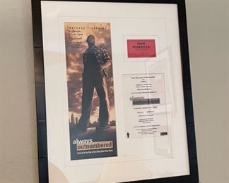 Laurence Fishburne Always Outnumbered Premier Ticket Montage 30.35x16.75in