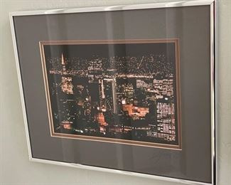 Christopher Egan Framed Photograph San Francisco at Night 11.5 x 14.5in