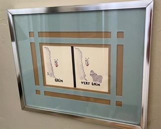 Grim Very Grim Cartoon 9 x 11