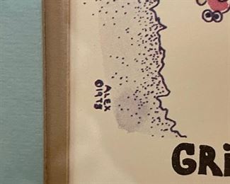 Grim Very Grim Cartoon 9 x 11