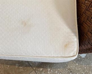 #2 Rattan wingback chair 42x33x29in HxWxD