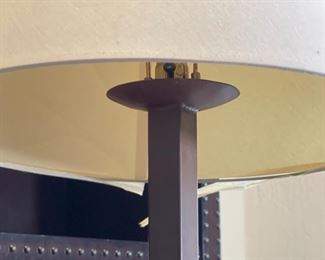 AS-IS Rustic Wrought Iron Floor Lamp 62in H x 19in Diameter