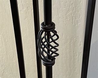 Heavy Wrought Iron Torchiere Floor Lamp 67in H x 17 x 17 HxWxD