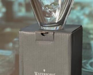 Waterford Crystal Metra Triton 8in Vase in Box 8x5.5x4.25in HxWxD