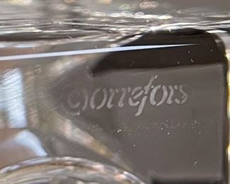 Orrefors Sweden Crystal Ice Cube Candle Holders PAIR Votive Goran Warff 2.5x2.75x2.75in HxWxD