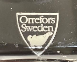 Orrefors Sweden Crystal Ice Cube Candle Holders PAIR Votive Goran Warff 2.5x2.75x2.75in HxWxD