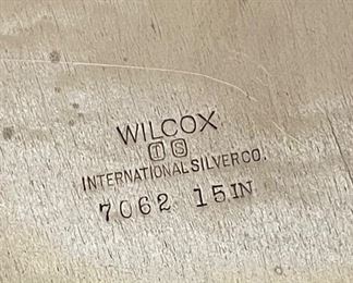 Wilcox Silverplate Serving Tray 1in H x 15.25in Diameter