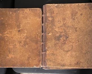 New Testament Set of 4 Doddridge Family Expositor Books 18th century 10.5x8.5in