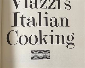 *Signed* Alfredo Viazzis Italian Cooking 1st Edition Book 9.5x6.5in