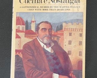 *Signed* Alfredo Viazzi Cucina e Nostalgia 1st Edition Book 9.5x6.75in