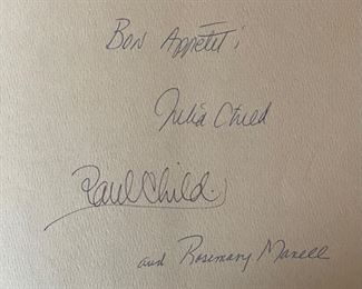 *Signed* Julia Child & More Company 1st Edition Book 11.25x9in