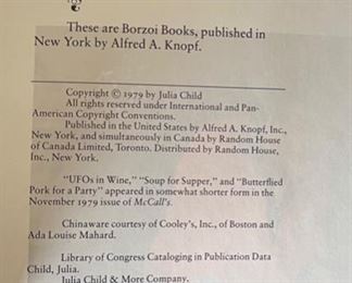 *Signed* Julia Child & More Company 1st Edition Book 11.25x9in