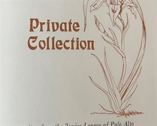 *Signed* Private Collection 1st Edition Cook Book Junior League of Palo Alto 9.5x6.5in