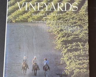 *Singed* American Vineyards Barbara Ensrud 1st Edition Book 11.25x9.5in