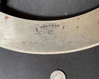 Vintage Peugeot Mezzaluna Chopper Rocker Herb Knife 10in. Blade