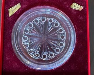 Baccarat Crystal Rosace Wine/Champagne Coaster 5.5in Diameter <BR>Box: 1.5x7.25x7.25in