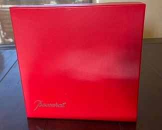 Baccarat Crystal Rosace Wine/Champagne Coaster 5.5in Diameter <BR>Box: 1.5x7.25x7.25in