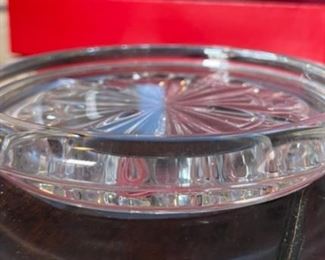 Baccarat Crystal Rosace Wine/Champagne Coaster 5.5in Diameter <BR>Box: 1.5x7.25x7.25in