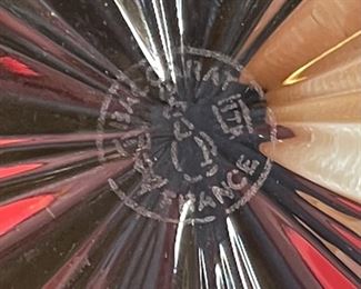 Baccarat Crystal Rosace Wine/Champagne Coaster 5.5in Diameter <BR>Box: 1.5x7.25x7.25in