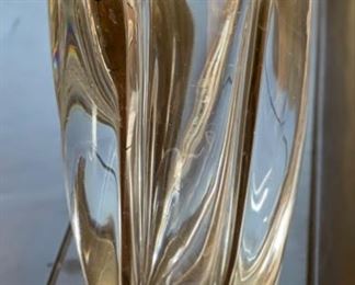 Orrefors Crystal Waterfall Vase Edvin Öhrström 8.25in H x 4.25in Diameter