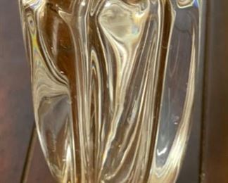 Orrefors Crystal Waterfall Vase Edvin Öhrström 8.25in H x 4.25in Diameter