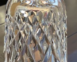 4pc Waterford Crystal Lismore 12 Oz Flat Tumblers Rounded Glasses 5in H x 3 1/8” Diameter at top