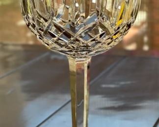4pc Waterford Crystal Lismore Oversize Ballon Wine Glasses 7 3/4” H x 3.25in Diameter at top