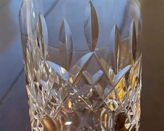 4pc Waterford Crystal Lismore Water Goblet Glasses 7in H x 3.5in Diameter at top