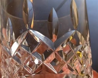 2pc Waterford Crystal Lismore Double Old Fashioned Glasses 4.25in H x 3.5in Diameter at top