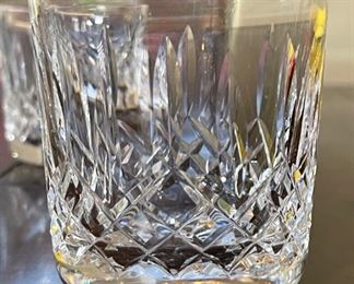 3pc Waterford Crystal Lismore Old Fashioned Glasses 3 3/8 in H x 3.25in Diameter