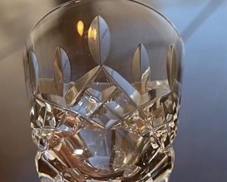 6pc Waterford Crystal Lismore Cordial Glasses 3 3/8in H x 1 5/8in diameter at top