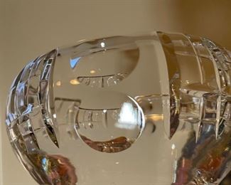 Brierley Crystal Glass Footed Bowl 4.25in H x 6in Diameter