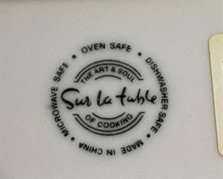 12pc Sur La Table Rectangular Plates