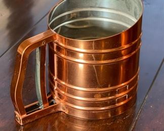 Copper Tinned Foley Sift-Chine Triple Screen Sifter 5.5.8in