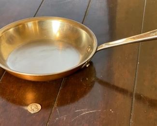Sm All-Clad Copper Tined Pan 1.4x8.5x14.5in HxWxD