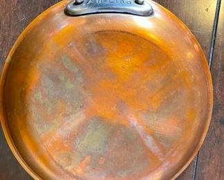 Sm All-Clad Copper Tined Pan 1.4x8.5x14.5in HxWxD