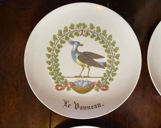 6pc D'Auteuil France Plates 9.5in 9.5in