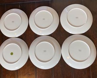 6pc D'Auteuil France Plates 9.5in 9.5in